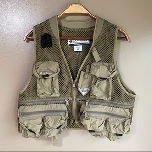 Columbia PFG fly bass fishing shirt jacket vest